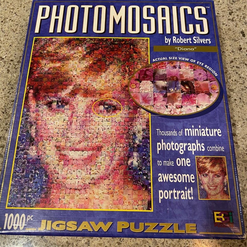 Photomosiacs by Robert Silvers, Princess Diana, jigsaw puzzle, 1000 pieces